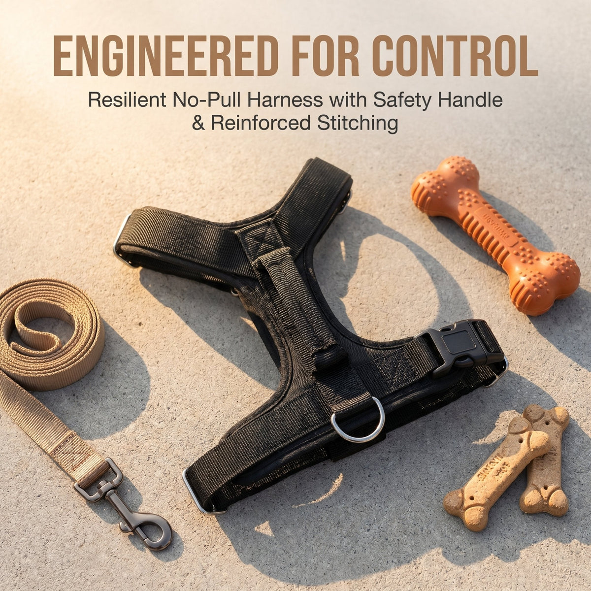 Dog Friendly Co. Harness Easy-Fit No-Pull Design for Safe, Secure, and Comfortable Walks