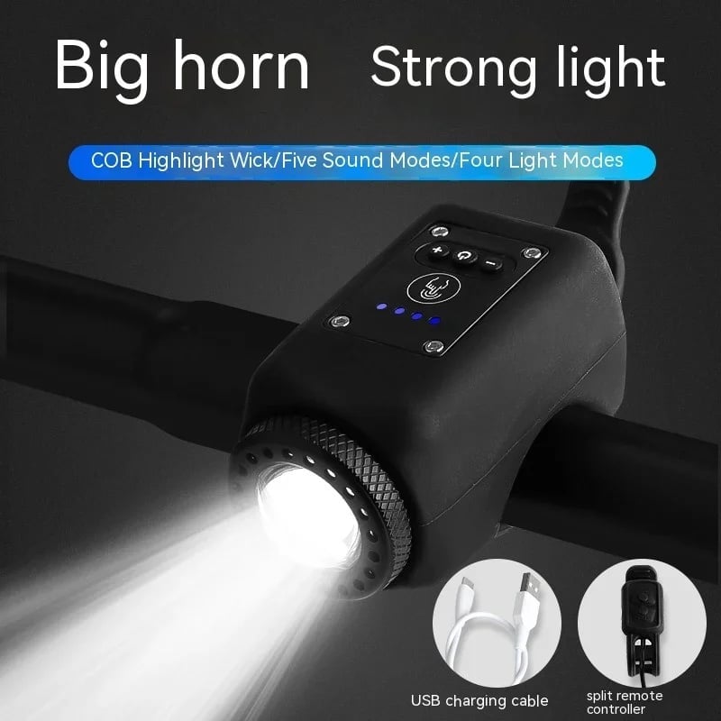 Noomoriey Bike Electronic Horn with Large Range Floodlight