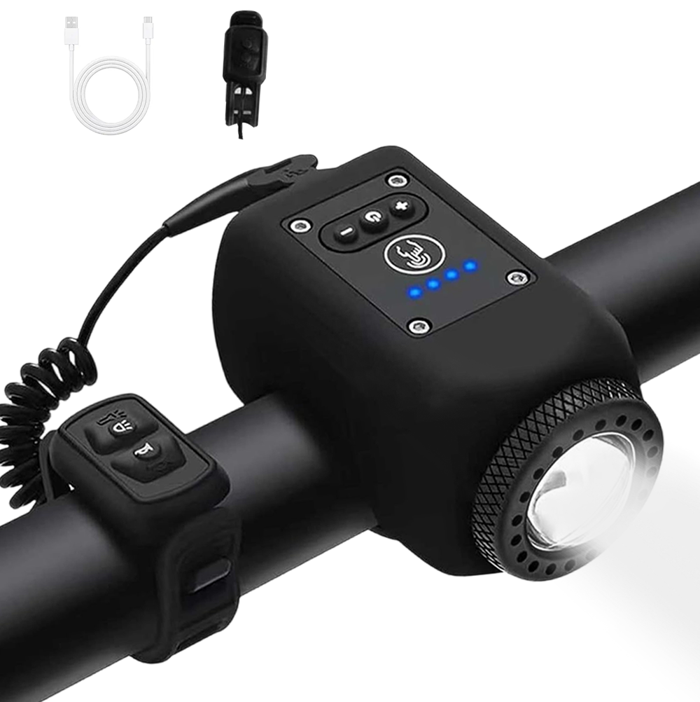 Noomoriey Bike Electronic Horn with Large Range Floodlight