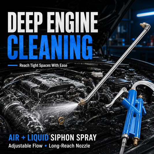 2-in-1 Air & Water Cleaning Gun High-Pressure Dust Blower & Engine Cleaning Sprayer for Cars, Garages & Workshops
