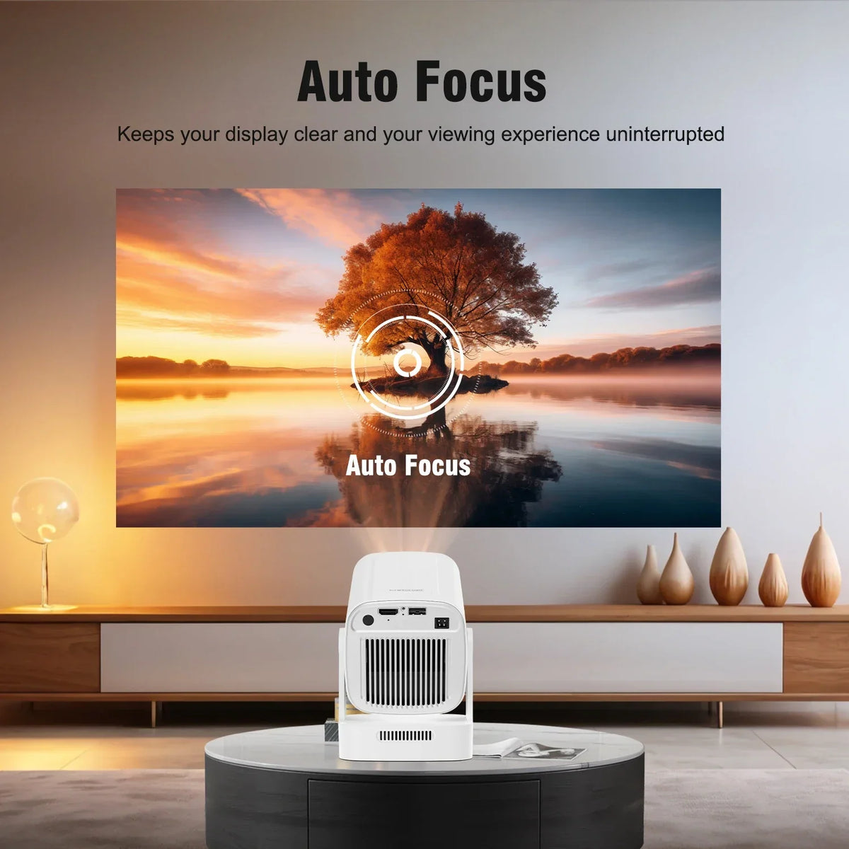 Magcubic HY310 Mini Projector Auto Focus, Native 1080P (4K Support), Voice Control