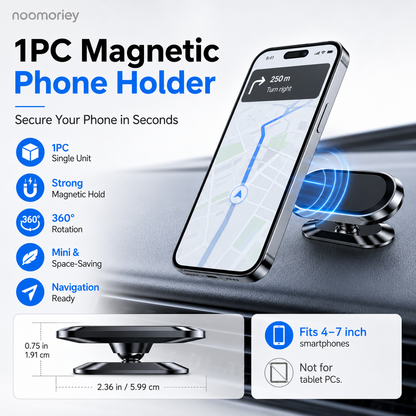 360 Magnetic Car Phone & Tablet Mount with Suction Cup