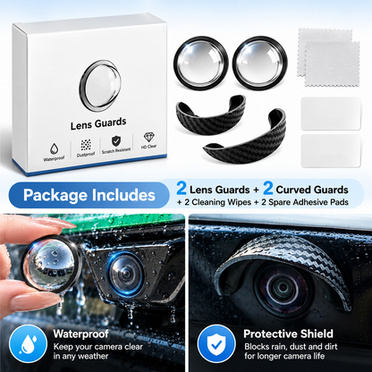 Anti-Rain & Scratch Car Camera Film (4-Pack)