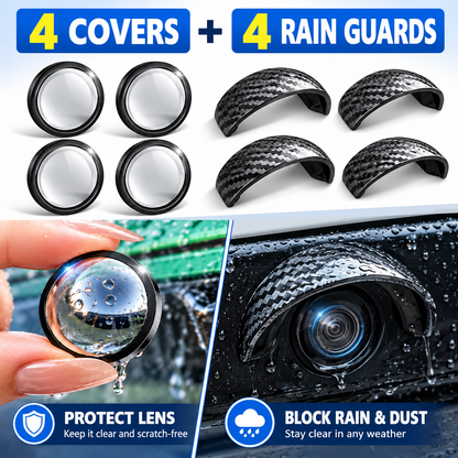 Anti-Rain & Scratch Car Camera Film (4-Pack)