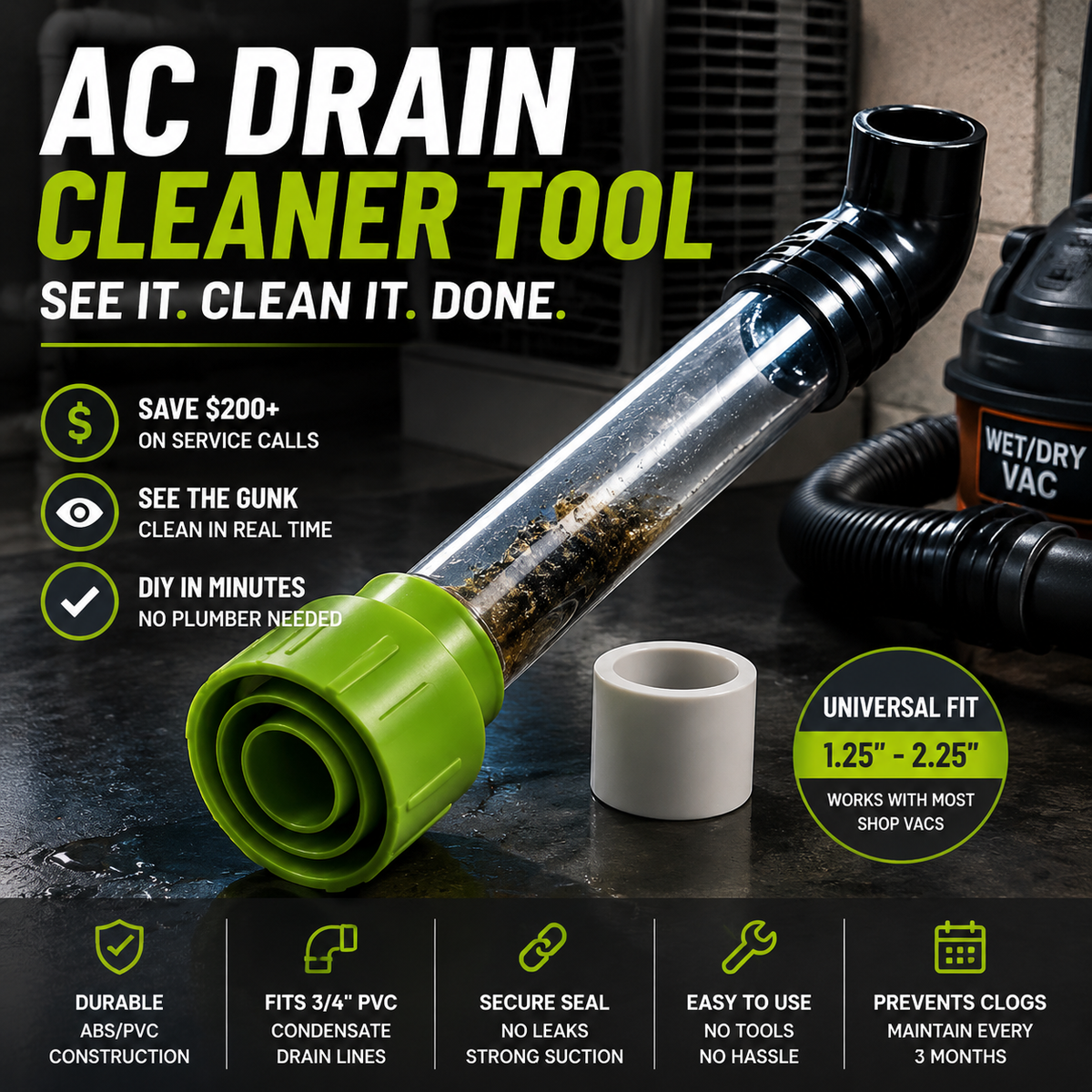 Clear Your AC Drain in Minutes No Plumber Needed