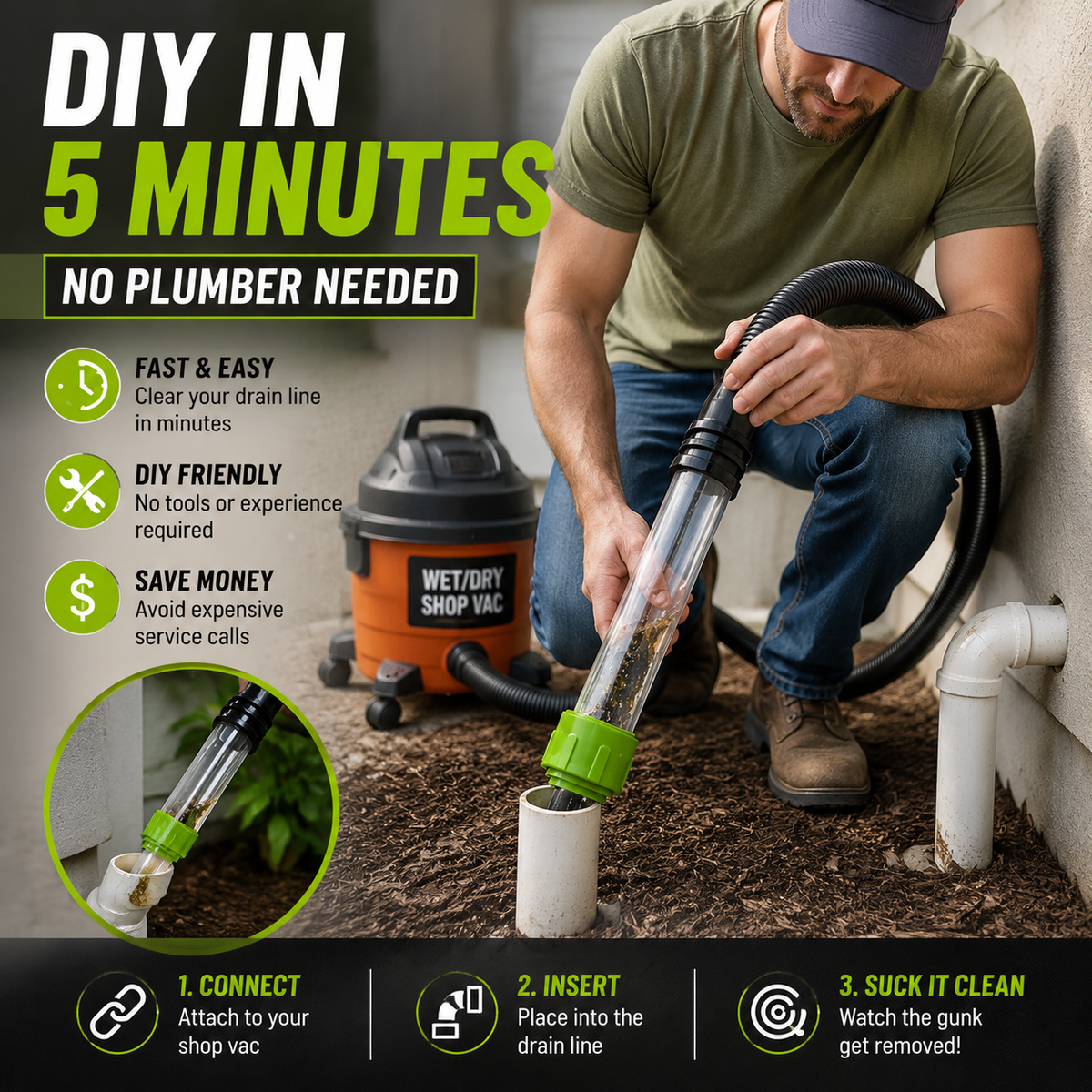 Clear Your AC Drain in Minutes No Plumber Needed