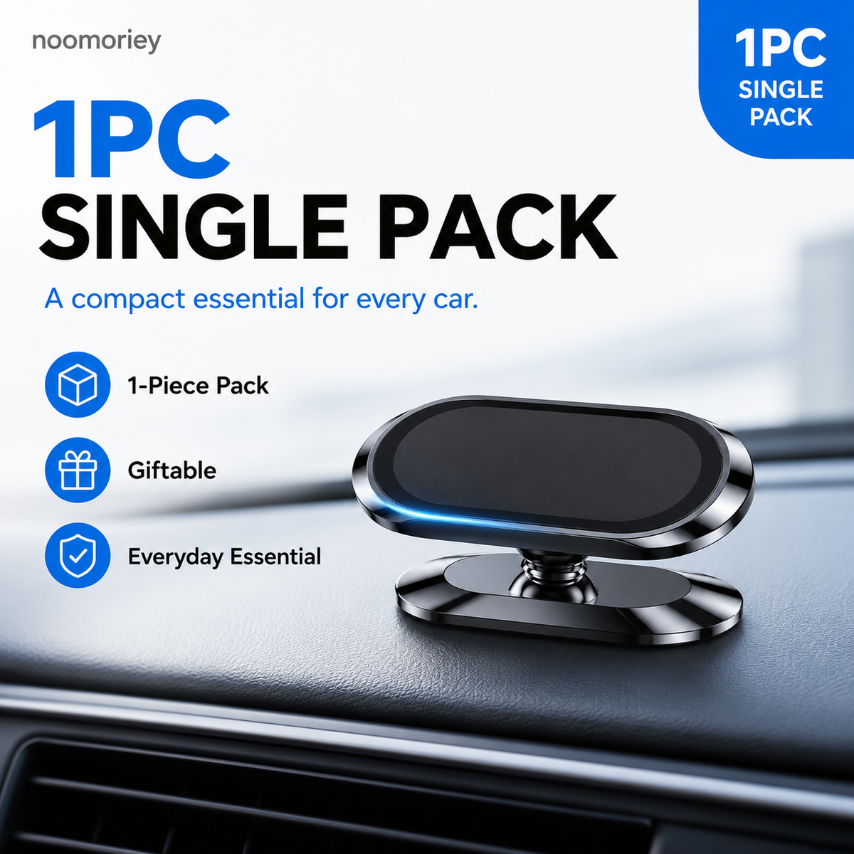 360 Magnetic Car Phone & Tablet Mount with Suction Cup