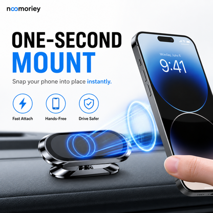 360 Magnetic Car Phone & Tablet Mount with Suction Cup