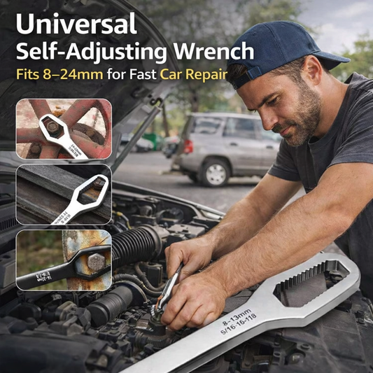 8 24mm Universal Self-Adjusting Wrench for Car Repair & Maintenance
