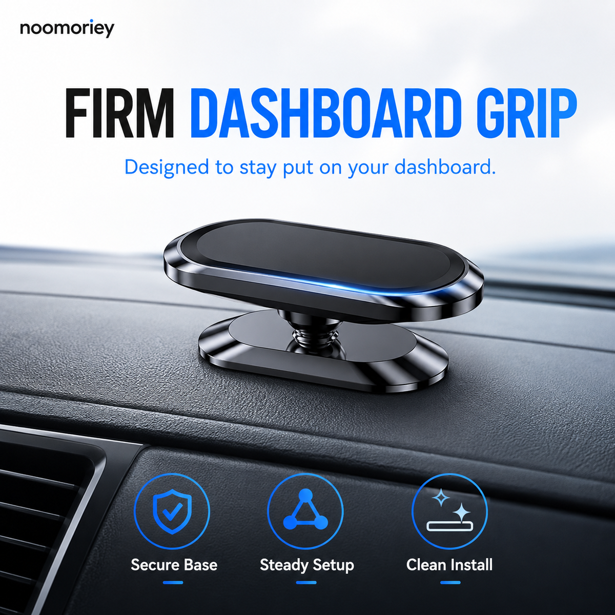 360 Magnetic Car Phone & Tablet Mount with Suction Cup