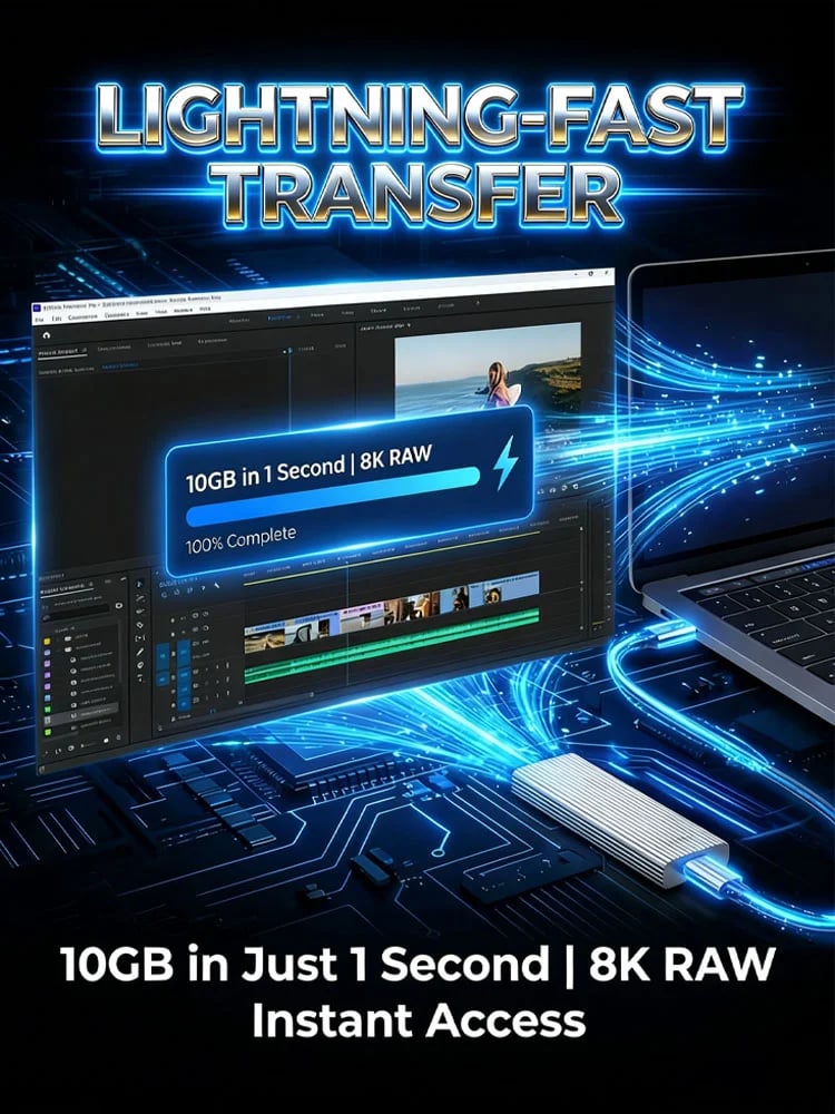 Almost Gone-16TB Mini SSD | Type-C Portable Drive