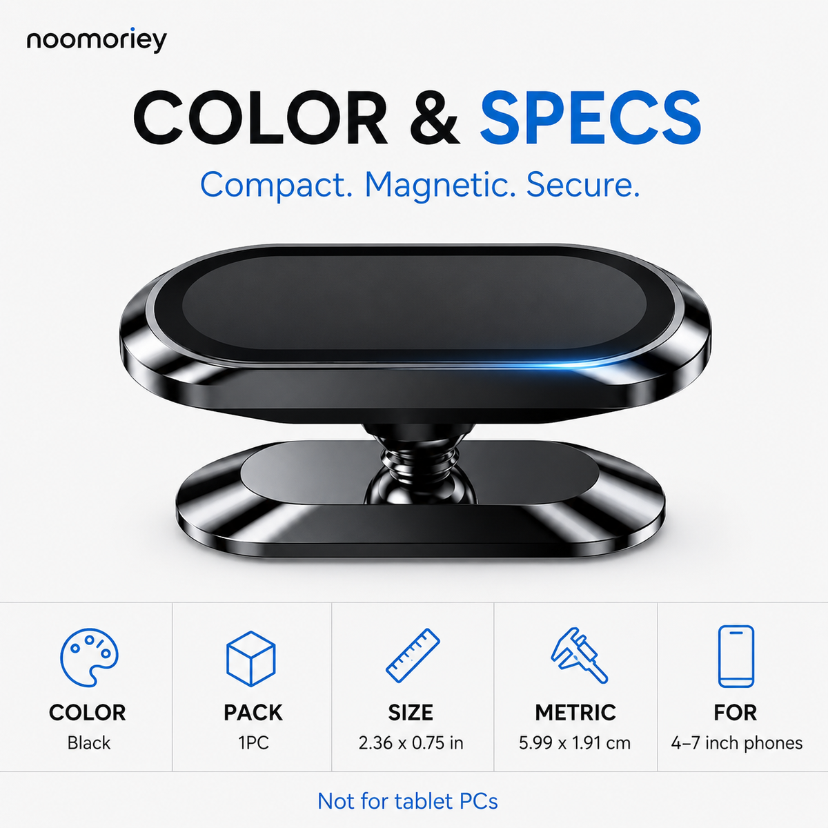 360 Magnetic Car Phone & Tablet Mount with Suction Cup