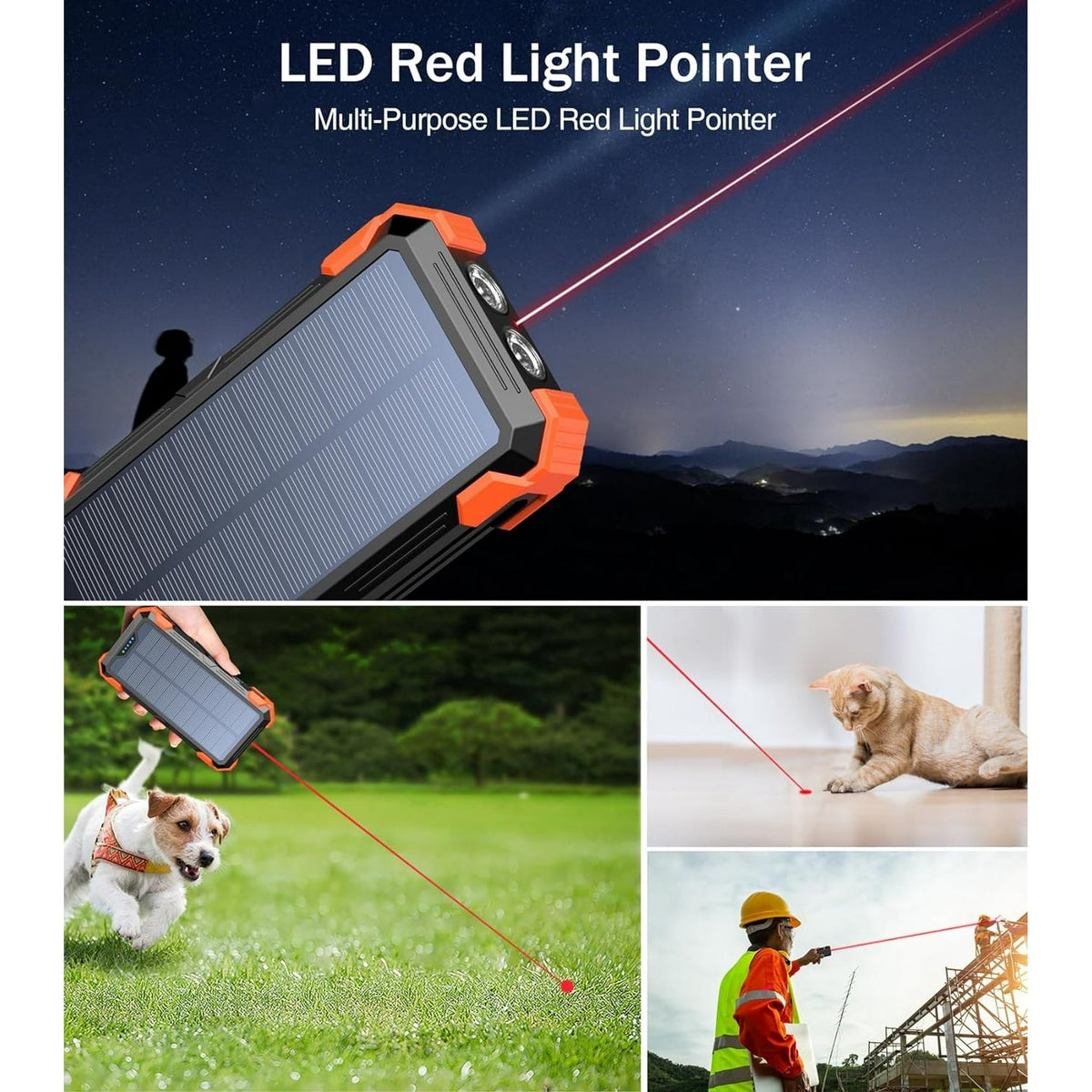 2026 Must-Have: Massive Capacity Power Bank for Emergency & Survival 49800mAh Solar Charger Power Bank with 4 Cables