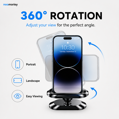 360 Magnetic Car Phone & Tablet Mount with Suction Cup