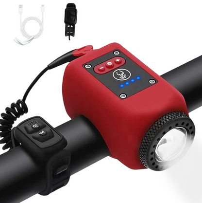Noomoriey Bike Electronic Horn with Large Range Floodlight