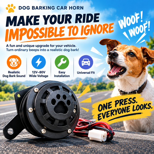Dog Barking Horn Car Horn Reversing 12V-80V Universal Motorcycle Electric Vehicle Horn Trumpet