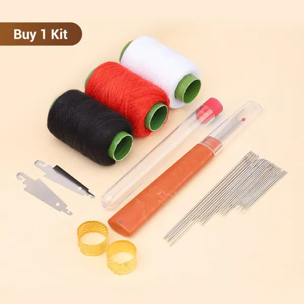 37Pcs Sewing Tool Set with Big Eye Easy-Thread Needles