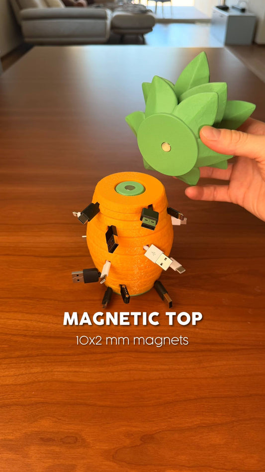 Cute Magnetic Cable Organizer Keep Your Desk Clean & Cables Always Within Reach