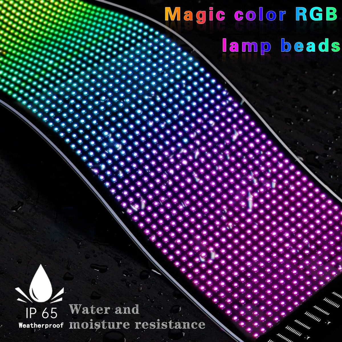 [Exclusive production] Colorful Eye Lamp Soft Screen for Car Windows