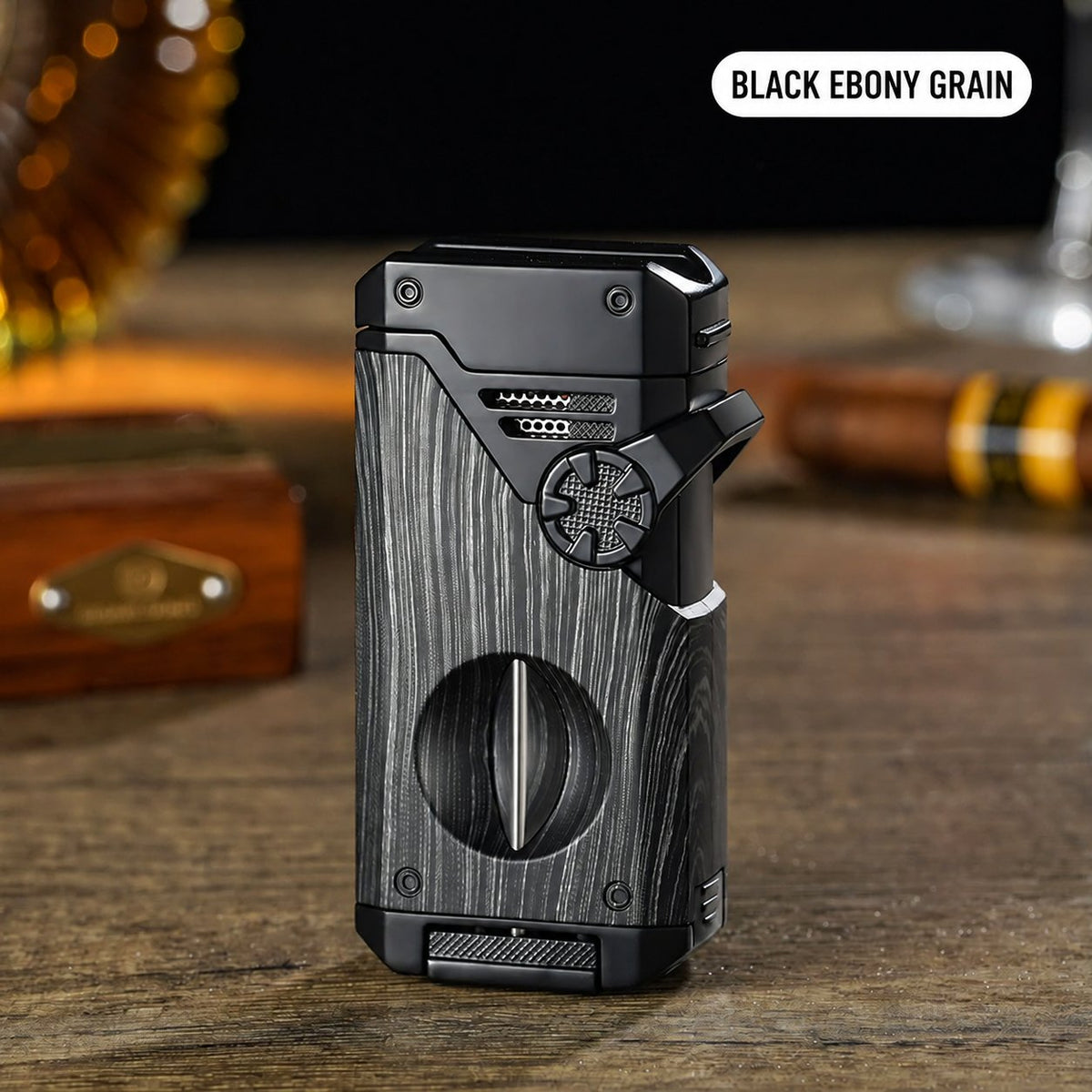 Multifunctional Quad-Flame Lighter Windproof & Refillable Butane Lighter