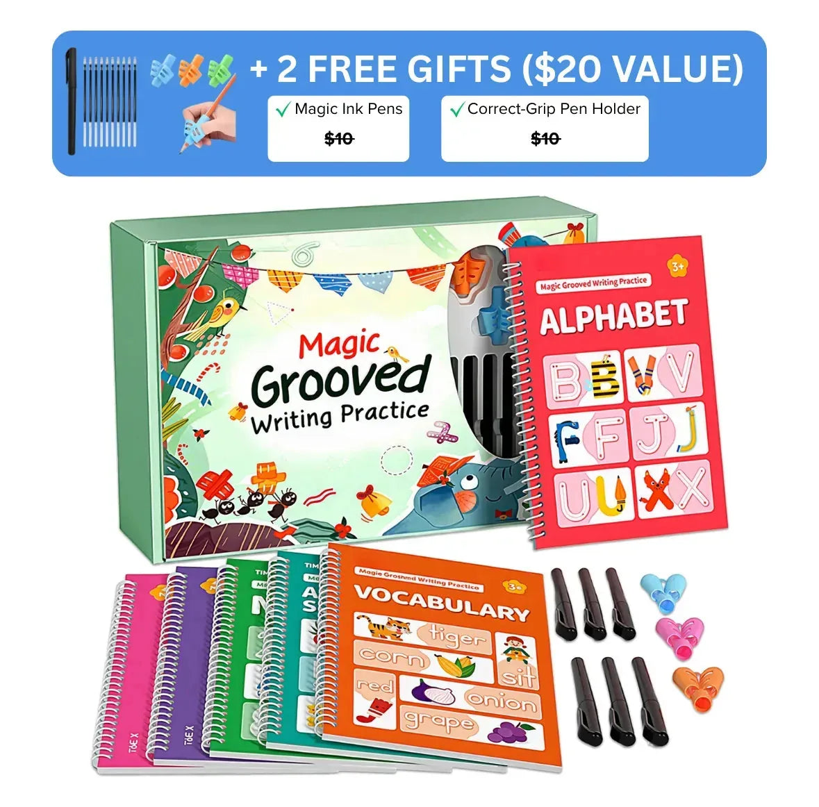 Magic Grooved Writing Practice