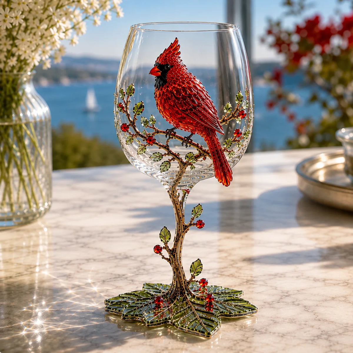 3D Bird Stemmed Wine Glass – 6 Designs